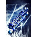 Двусторонний фаллоимитатор Sexus Glass, стекло, прозрачный, 22 см