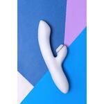 Вибратор Satisfyer Pro G-Spot Rabbit, с вакуум-волновым стимулятором, силикон, белый, 22 см.