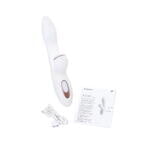 Вибратор Satisfyer Pro G-Spot Rabbit, с вакуум-волновым стимулятором, силикон, белый, 22 см.