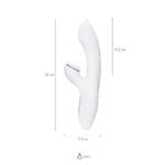 Вибратор Satisfyer Pro G-Spot Rabbit, с вакуум-волновым стимулятором, силикон, белый, 22 см.