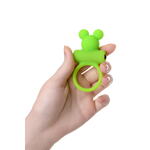 Виброкольцо на пенис A-Toys by TOYFA Chio, силикон, зеленое, 8,1 см, Ø 3,1 см