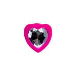 Анальная втулка ToDo by Toyfa Diamond Heart, силикон, розовая, 7 см, Ø 2 см, 18 г