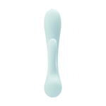 Нереалистичный вибратор Satisfyer Triple Oh, силикон, голубой, 24 см