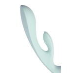 Нереалистичный вибратор Satisfyer Triple Oh, силикон, голубой, 24 см