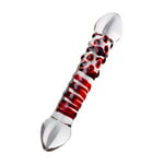Двусторонний фаллоимитатор Sexus Glass, стекло, прозрачный, 21 см
