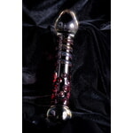 Двусторонний фаллоимитатор Sexus Glass, стекло, прозрачный, 21 см