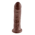 Фаллоимитатор на присоске коричневый King Cock 8 Cock Brown