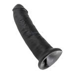 Фаллоимитатор реалистик на присоске черный King Cock 9 Cock Black