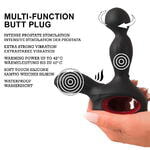Вибромассажер простаты с нагревом и ротацией Silicone Prostate Plug