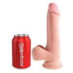 Фаллоимитатор на присоске King Cock Plus 7.5 Triple Density Cock with Balls