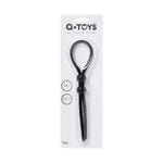 Лассо на пенис A-toys by TOYFA с двумя бусинами, силикон, черное, 19,5 см