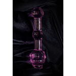 Двусторонний фаллоимитатор Sexus Glass, стекло, розовый, 17 см