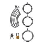 Пояс верности мужской TOYFA Metal, серебряный
