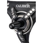Трусики для страпона  RealStick CALIBER, экокожа, черные