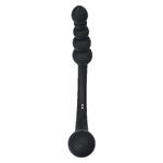 Двусторонний вибратор Black & Red by Toyfa, силикон, черный, 35 см