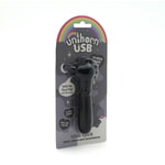 Вибропуля Unihorn USB - Wild Spirit со стимуляцией язычком, черный