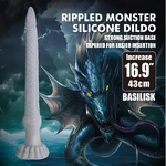 Basilisk, фаллоимитатор на присоске, серии Power Monsters, 43 см