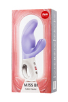 Вибратор с клиторальным стимулятором Fun Factory MiSS BI, силикон, сиреневый, 17 см