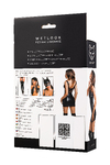 Платье Glossy Rimma с сеточкой из материала Wetlook, черное, XL
